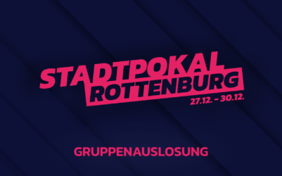 Donnerstag 19:15 Uhr: Livestream – Gruppenauslosung Rottenburger Stadtpokal