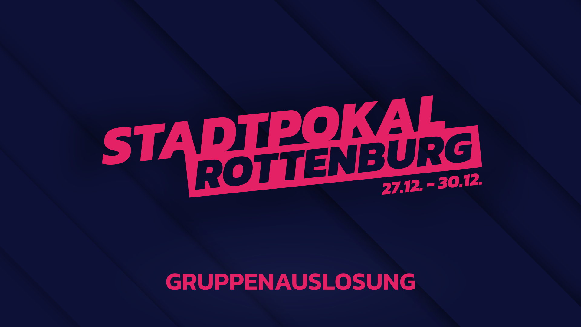 You are currently viewing Donnerstag 19:15 Uhr: Livestream – Gruppenauslosung Rottenburger Stadtpokal