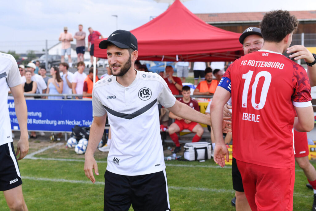 Fussball Relegation zur Verbandsliga Wuerttemberg am 21.06.2026 in Remmingsheim (Rasenplatz)TSV Koengen - FC RottenburgTrainer Marc Mutschler (Rottenburg)FOTO: ULMER Pressebildagentur / Moritz LissxxNOxMODELxRELEASExx