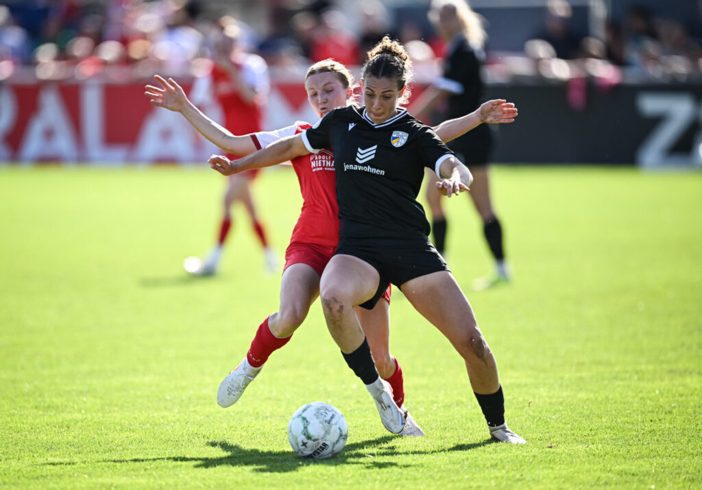 Fussball  DFB Pokal Frauen 1. Runde  Saison 2026/2027   26.09.2026 
SV Eutingen - FC Carl Zeiss Jena 
FOTO: Markus Ulmer